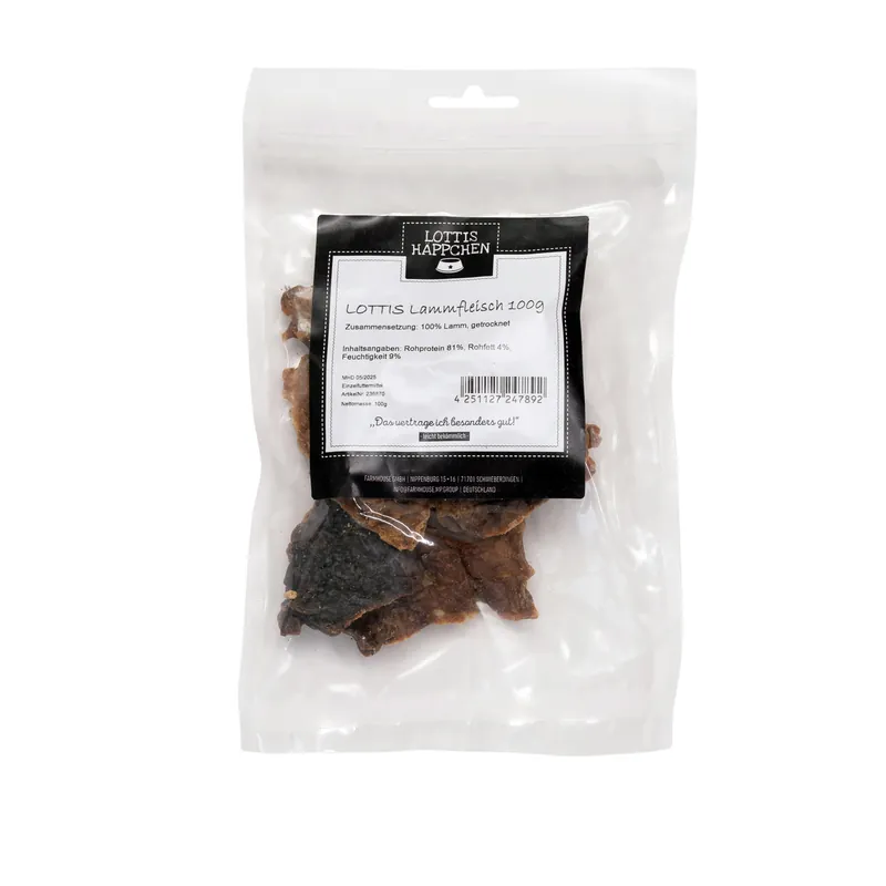 LOTTIS HÄPPCHEN Lammfleisch 100 g Bestseller